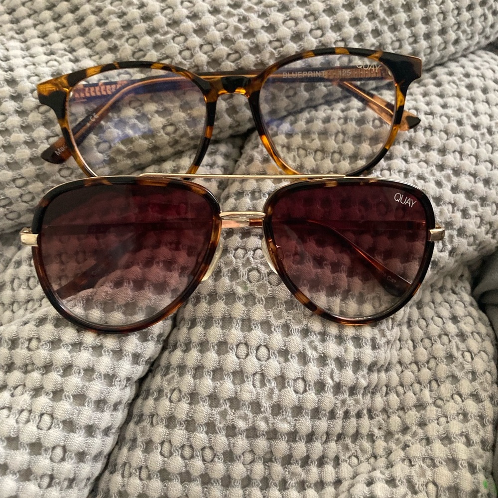 Quay sunglasses and blue light glasses bundle